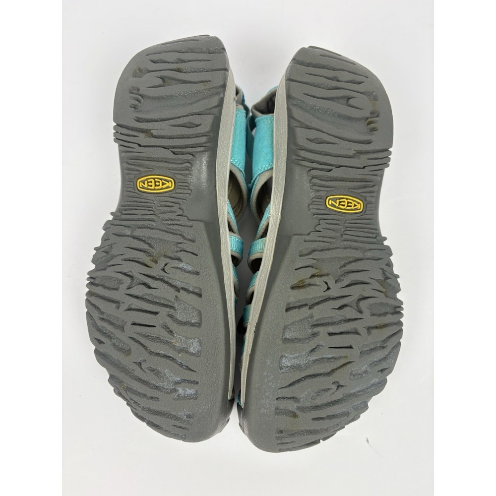 Keen Whisper Outdoor Closed Toe Sport Sandals Womens 9 Teal Gray Bungee - Picture 13 of 15